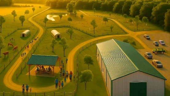 Immersive visitor experience render