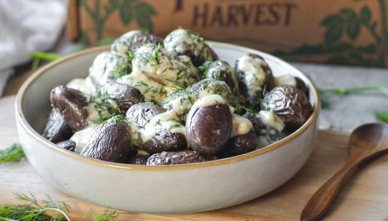 Mustard And Dill Roasted Potatoes