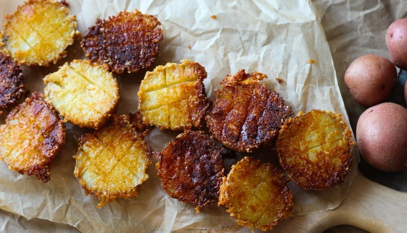 Oven Roasted Crispy Parmesan Potatoes
