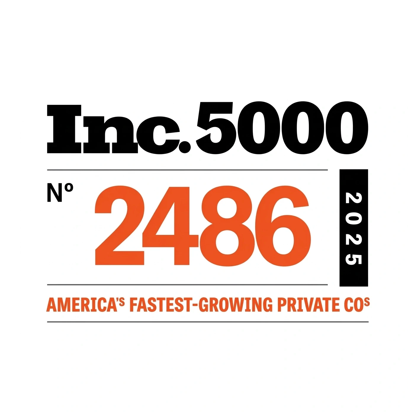 Seven Sons Inc. 5000 recognition