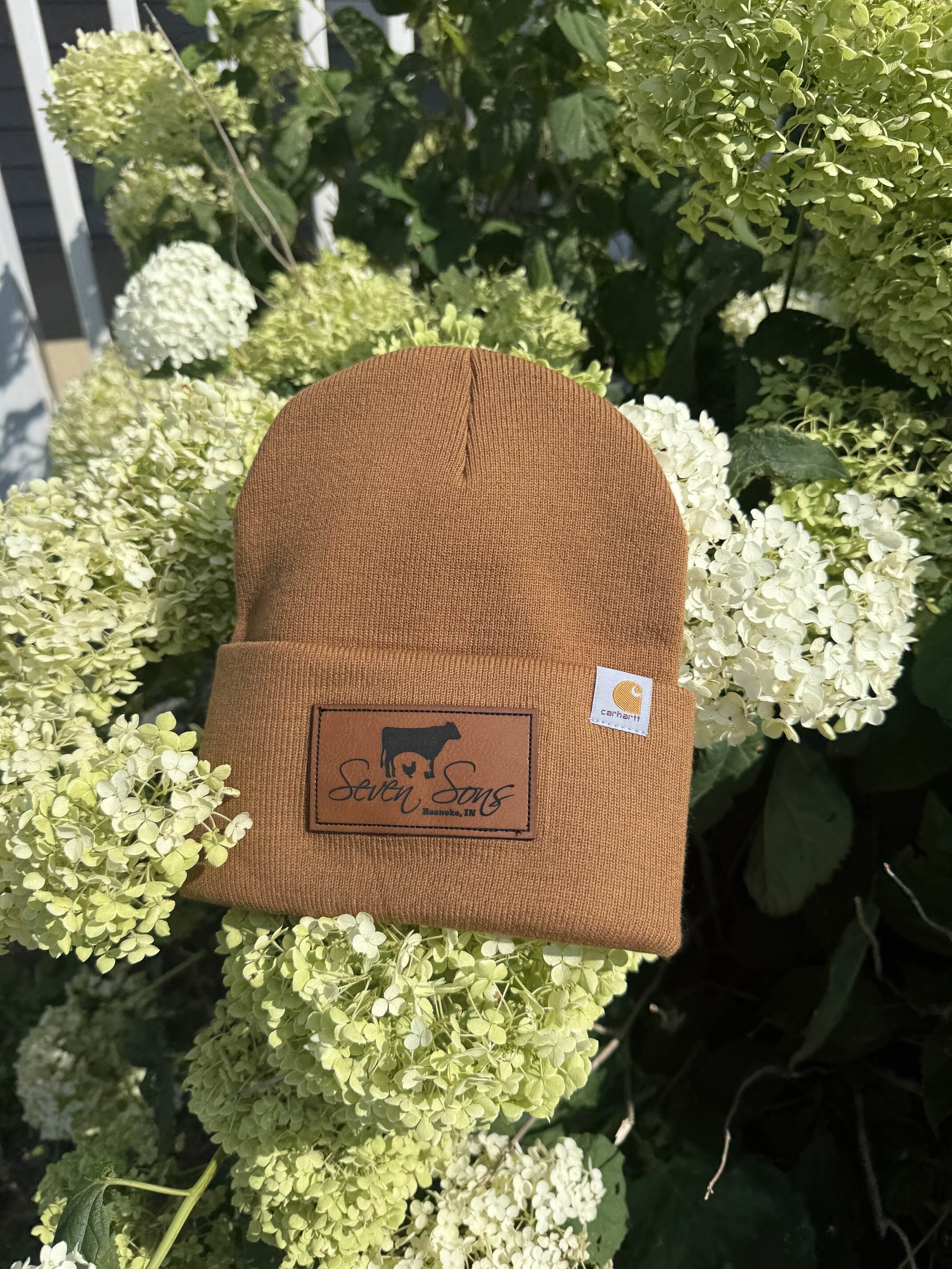 Brown Carhartt Hat with Leather Patch